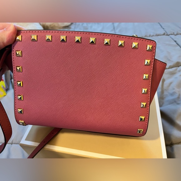 Gorgeous Michael Kors studded crossbody with box! - Picture 2 of 4